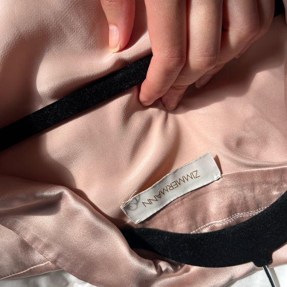 Zimmermann Pink Long Sleeve Dress with Wrap Style - Picture 5 of 7